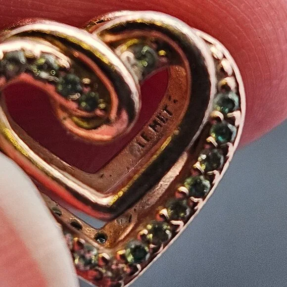 MET Pandora Rose Tone Charm Bracelet Love Padlock Entwined Hearts Beads - Picture 10 of 11